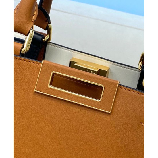 Replica Borsa piccola Peekaboo X-Tote Light Coffee