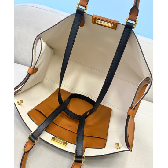 Replica Borsa piccola Peekaboo X-Tote Light Coffee