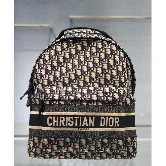 Replica Zaino Christian Dior Diortravel blu scuro