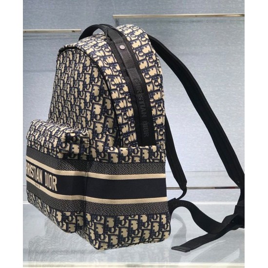 Replica Zaino Christian Dior Diortravel blu scuro