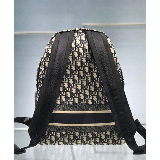 Replica Zaino Christian Dior Diortravel blu scuro