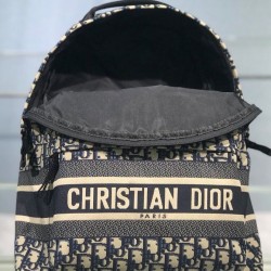 Replica Zaino Christian Dior Diortravel blu scuro