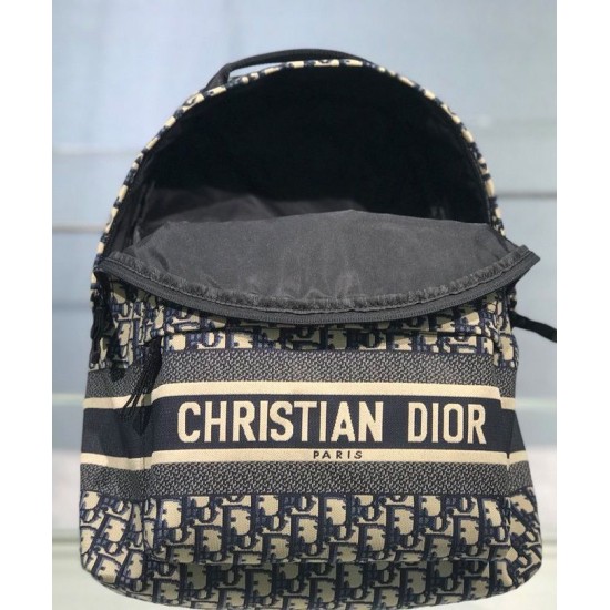 Replica Zaino Christian Dior Diortravel blu scuro