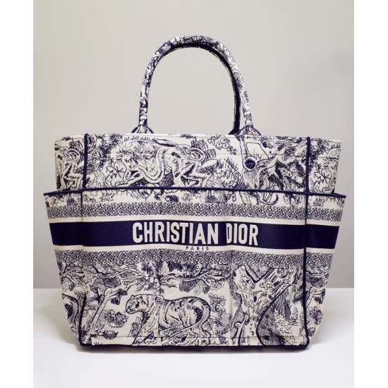 Replica Christian Dior Catherine Tote Blu scuro