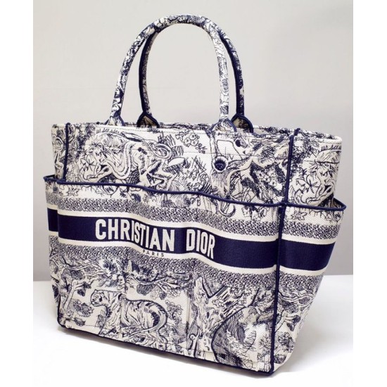 Replica Christian Dior Catherine Tote Blu scuro