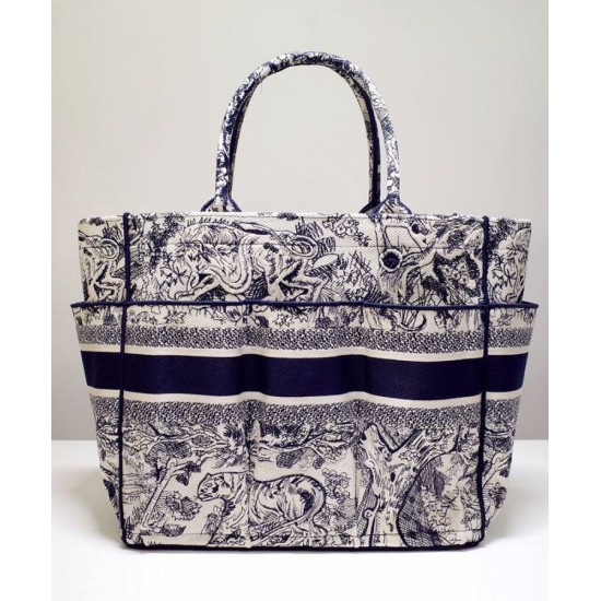 Replica Christian Dior Catherine Tote Blu scuro