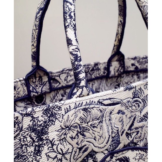 Replica Christian Dior Catherine Tote Blu scuro