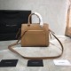 Replica Borsa tote piccola in pelle liscia YSL Saint Laurent East Side 554116 Marrone