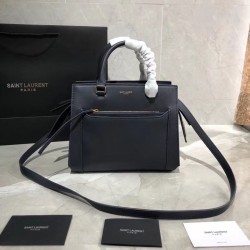 Replica Borsa tote YSL Saint Laurent East Side piccola in pelle liscia 554116 Blu navy