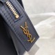Replica Borsa tote YSL Saint Laurent East Side piccola in pelle liscia 554116 Blu navy