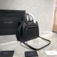 Replica Borsa tote piccola in pelle liscia YSL Saint Laurent East Side 554116 Nera