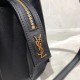 Replica Borsa tote piccola in pelle liscia YSL Saint Laurent East Side 554116 Nera