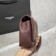 Replica YSL Saint Laurent Jamie Medium Carre Rive Gauche Flap Bag Dark Legion Red