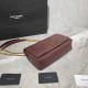 Replica YSL Saint Laurent Jamie Medium Carre Rive Gauche Flap Bag Dark Legion Red