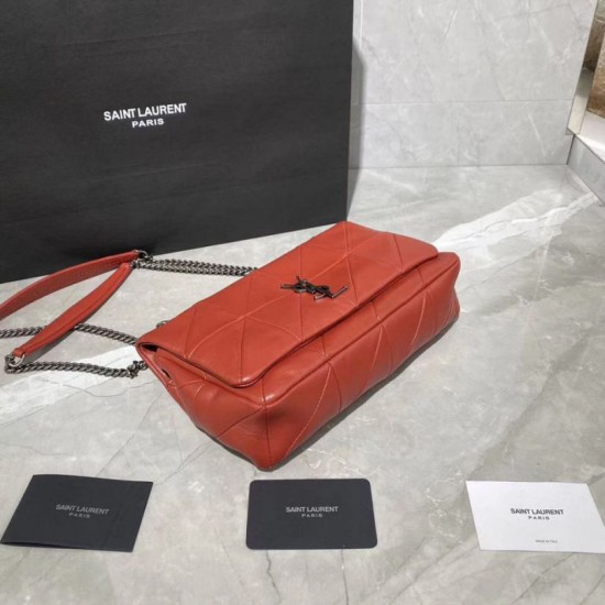 Replica YSL Saint Laurent Jamie Medium Carre Rive Gauche Flap Bag Rossa