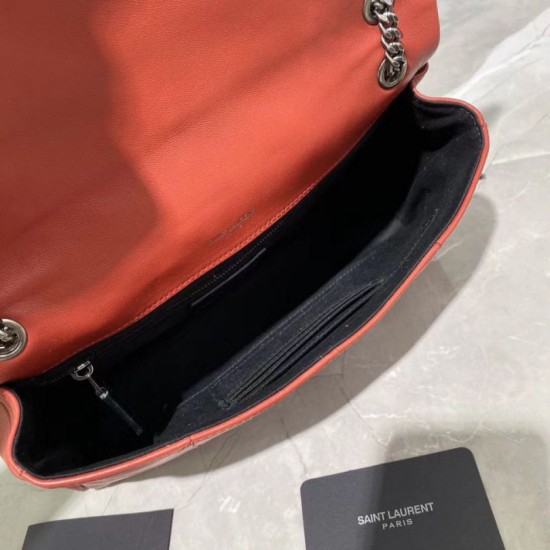 Replica YSL Saint Laurent Jamie Medium Carre Rive Gauche Flap Bag Rossa
