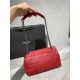 Replica YSL Saint Laurent Jamie Medium Carre Rive Gauche Flap Bag Rossa