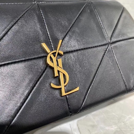 Replica Borsa YSL Saint Laurent Jamie Medium Carre Rive Gauche Flap nera