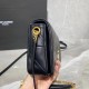 Replica Borsa YSL Saint Laurent Jamie Medium Carre Rive Gauche Flap nera