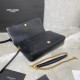 Replica Borsa YSL Saint Laurent Jamie Medium Carre Rive Gauche Flap nera