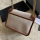 Replica Borsa media in lino YSL Saint Laurent Niki marrone