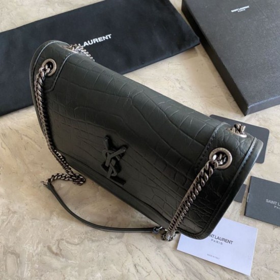 Replica Borsa media YSL Saint Laurent Niki Nera