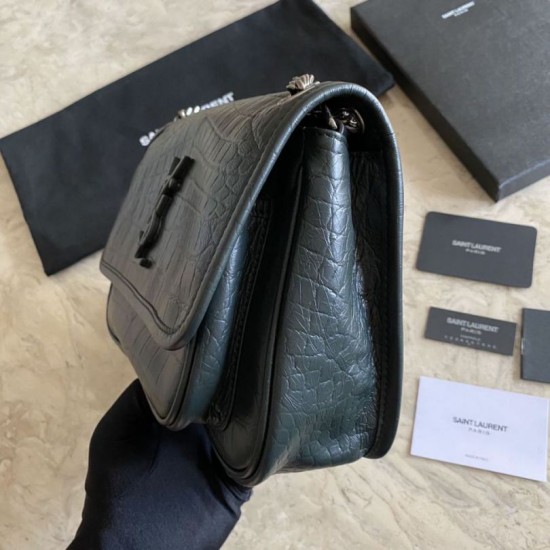 Replica Borsa media YSL Saint Laurent Niki Nera