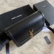 Replica Borsa YSL Saint Laurent Solferino media con monogramma nera