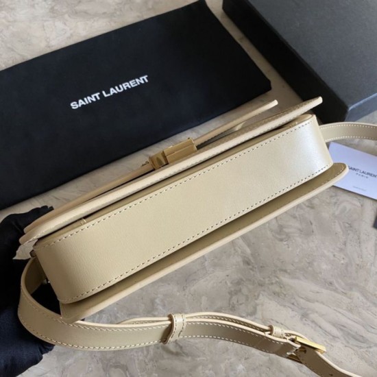 Replica Borsa YSL Saint Laurent Solferino Medium con monogramma Albicocca