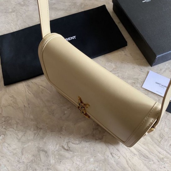 Replica Borsa YSL Saint Laurent Solferino Medium con monogramma Albicocca