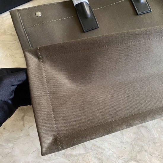 Replica YSL Saint Laurent Rive Gauche Tote Bag Caffè