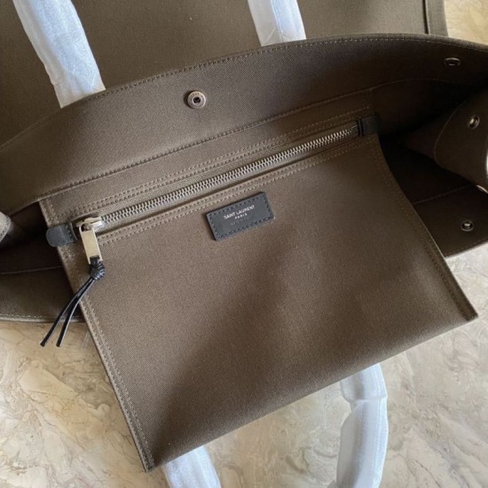 Replica YSL Saint Laurent Rive Gauche Tote Bag Caffè