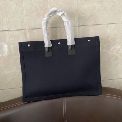Replica Borsa tote YSL Saint Laurent Rive Gauche Nera