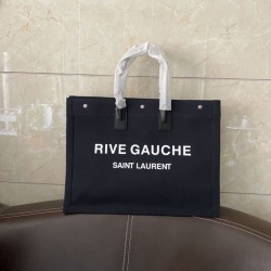 Replica Borsa tote YSL Saint Laurent Rive Gauche Nera