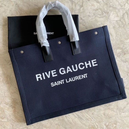 Replica Borsa tote YSL Saint Laurent Rive Gauche Nera