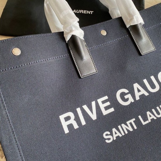 Replica Borsa tote YSL Saint Laurent Rive Gauche Nera