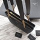 Replica Borsa shopping YSL Saint Laurent Grain Embossed Nera