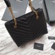 Replica Borsa shopping YSL Saint Laurent Grain Embossed Nera
