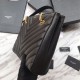 Replica Borsa shopping YSL Saint Laurent Grain Embossed Nera