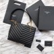 Replica Borsa shopping YSL Saint Laurent Grain Embossed Nera