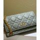 Replica Christian Dior Caro Marsupio Con Borsa A Catena Grigio