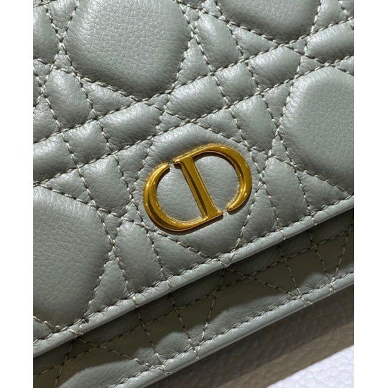 Replica Christian Dior Caro Marsupio Con Borsa A Catena Grigio