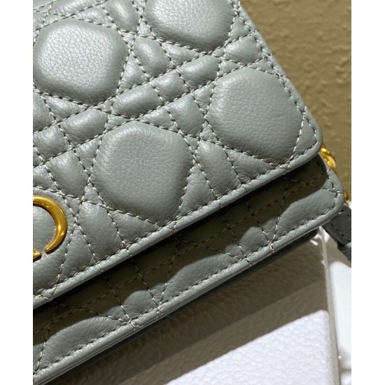 Replica Christian Dior Caro Marsupio Con Borsa A Catena Grigio