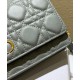 Replica Christian Dior Caro Marsupio Con Borsa A Catena Grigio