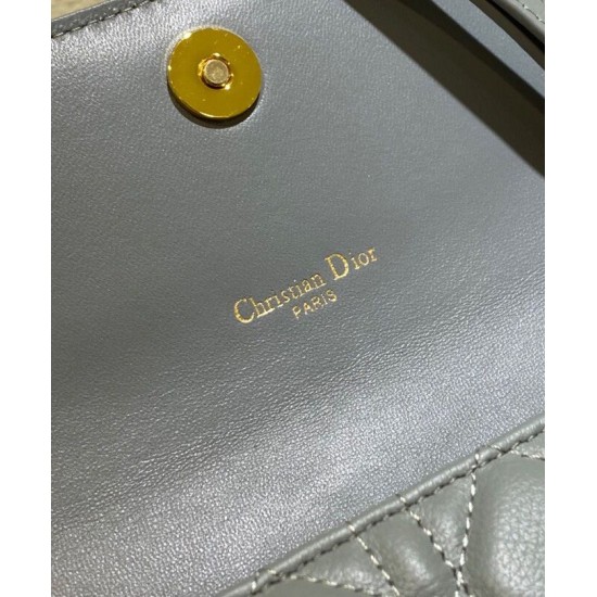 Replica Christian Dior Caro Marsupio Con Borsa A Catena Grigio