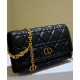 Replica Christian Dior Caro Marsupio Con Borsa A Catena Nera