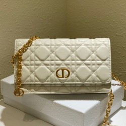Replica Christian Dior Caro Marsupio Con Borsa A Catena Crema