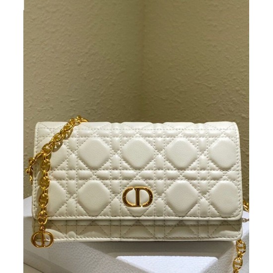 Replica Christian Dior Caro Marsupio Con Borsa A Catena Crema