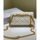 Replica Christian Dior Caro Marsupio Con Borsa A Catena Crema