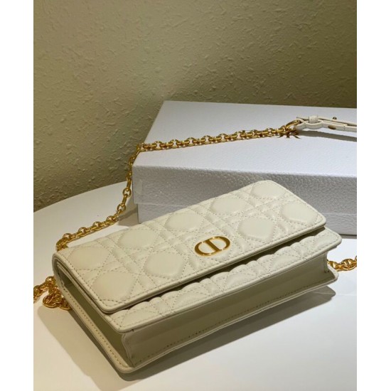 Replica Christian Dior Caro Marsupio Con Borsa A Catena Crema